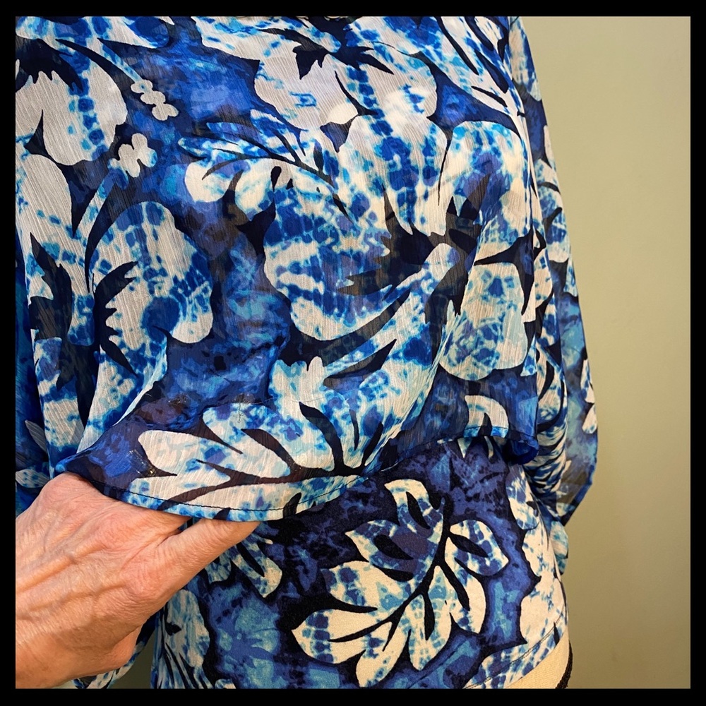 Ruby Road Two Piece Sheer Overlay Island Top - Picture 3 of 8